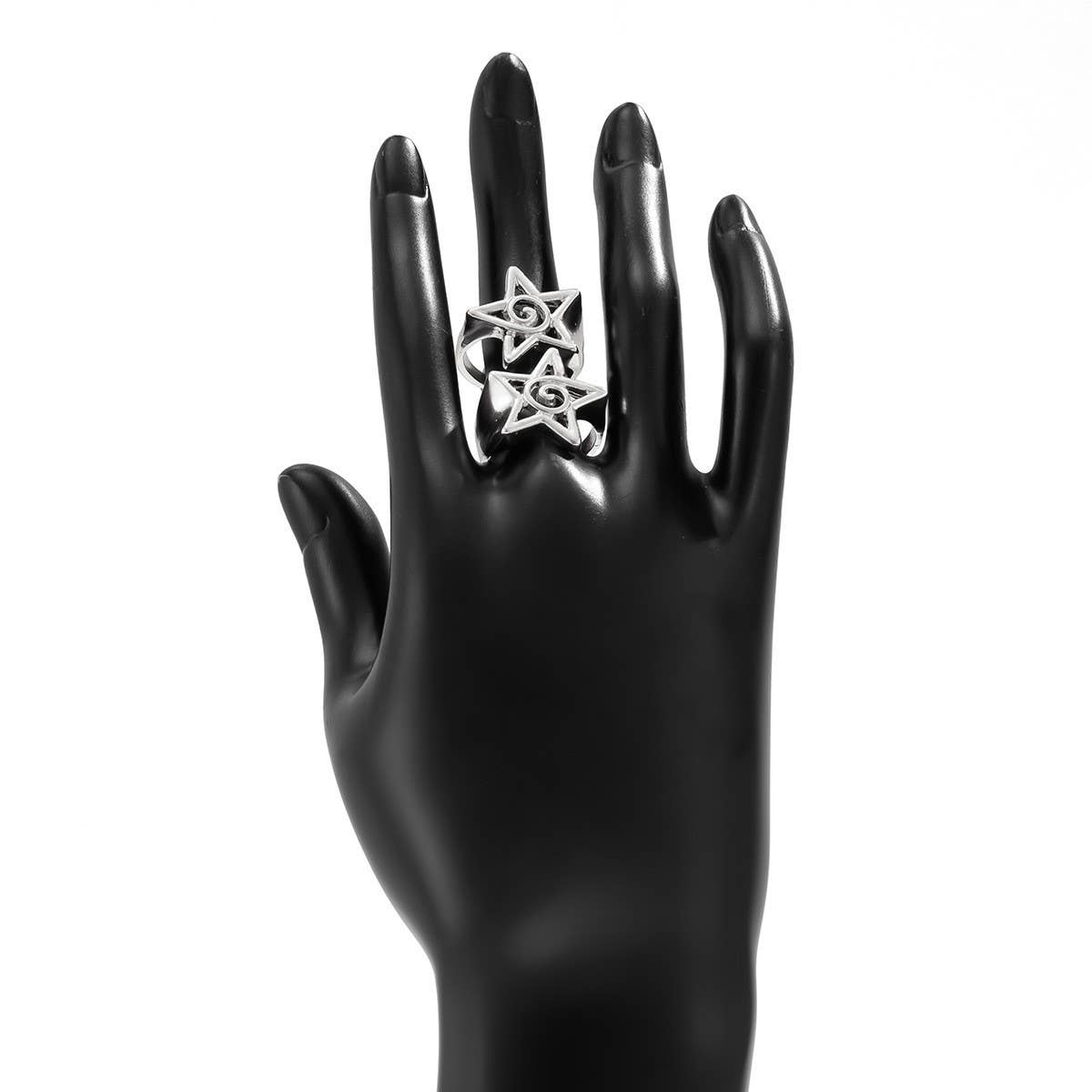 NEW FASHION FIVE-POINTED STAR OPEN ALLOY RING_CWMM3238