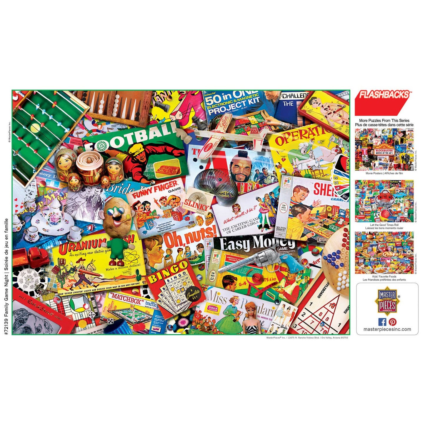 Flashbacks - Family Game Night 1000 Piece Puzzle