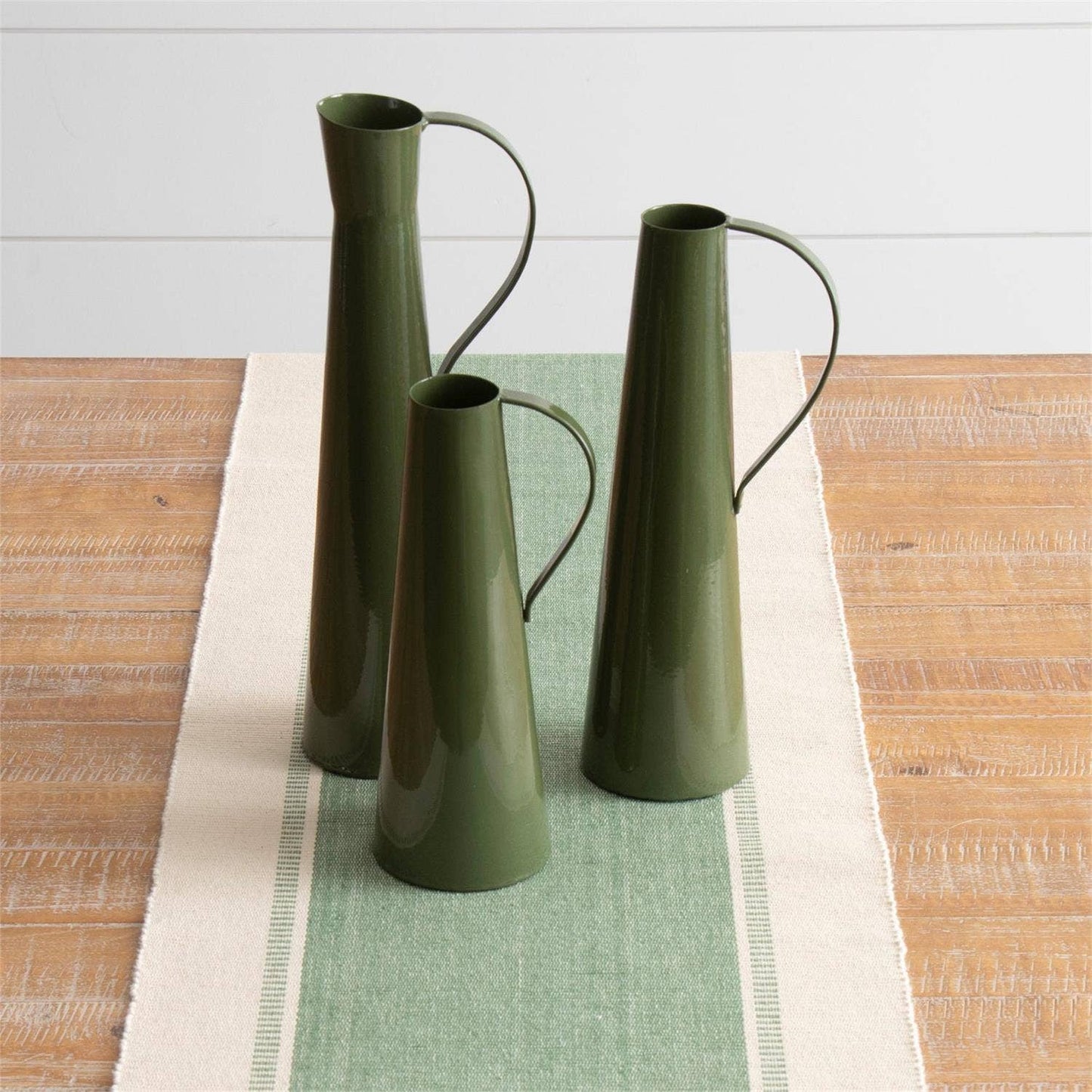 Green Metal Pitchers Ast