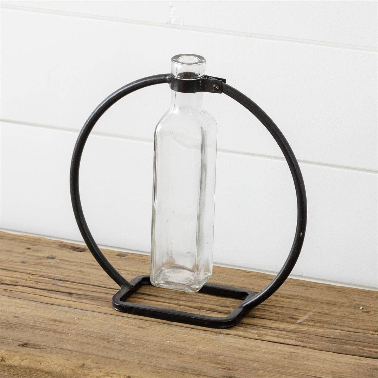 Stem Vase With Metal Stand, Lg (PC)