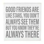 8x8 Wht Box Sign-Like Stars