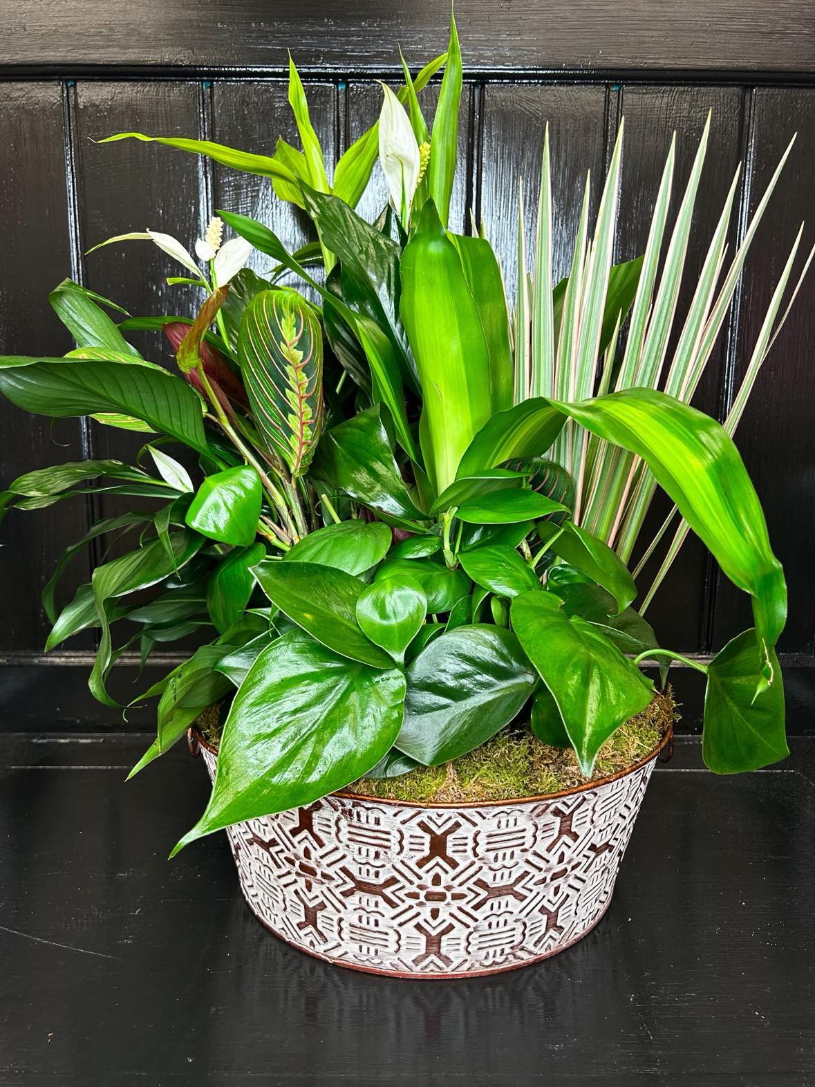 12" Metal Plannted Pot- Varies