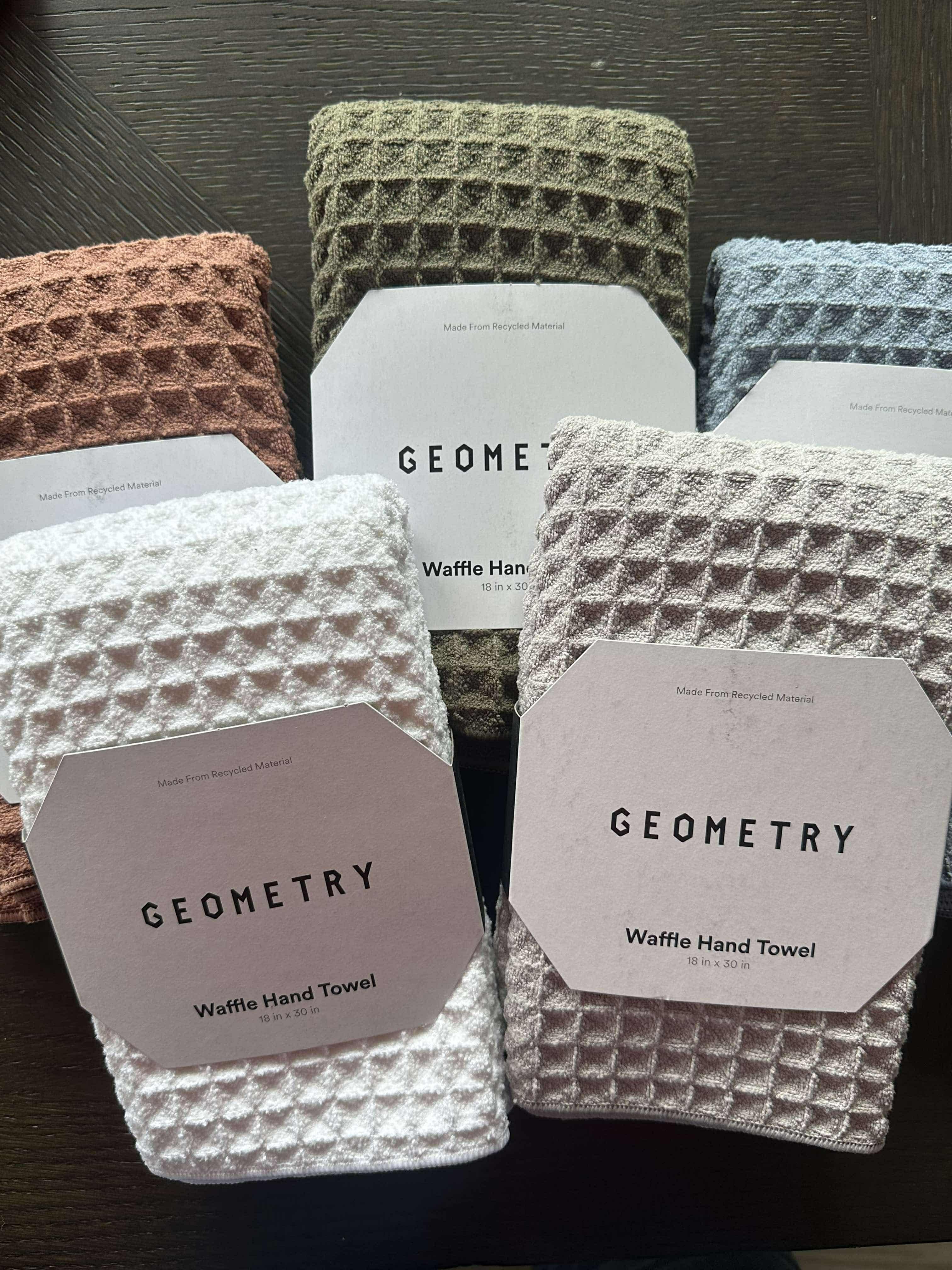 Geometry Hand Waffle Towels- Variety – Bear River Floral & Gifts