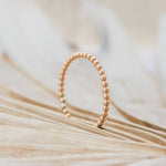 Beaded Stacking Ring - Waterproof, Hypoallergenic, Dainty