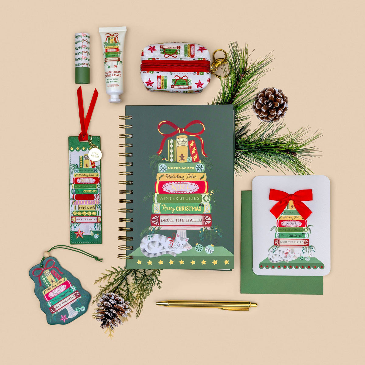 Bookish Christmas Lip Balm & Hand Lotion Set