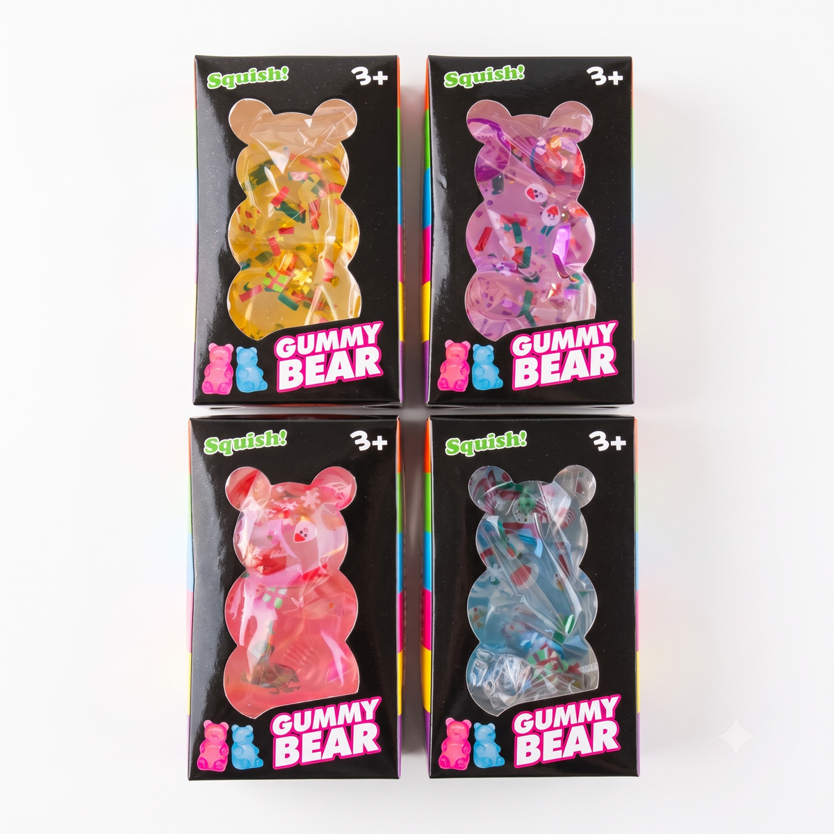 Christmas Gummy Bear Maltose Squishy Sensory Fidget Toy