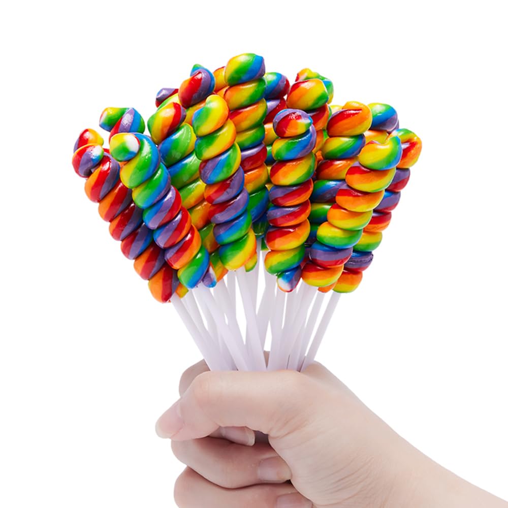 Rainbow Twist Lollipop