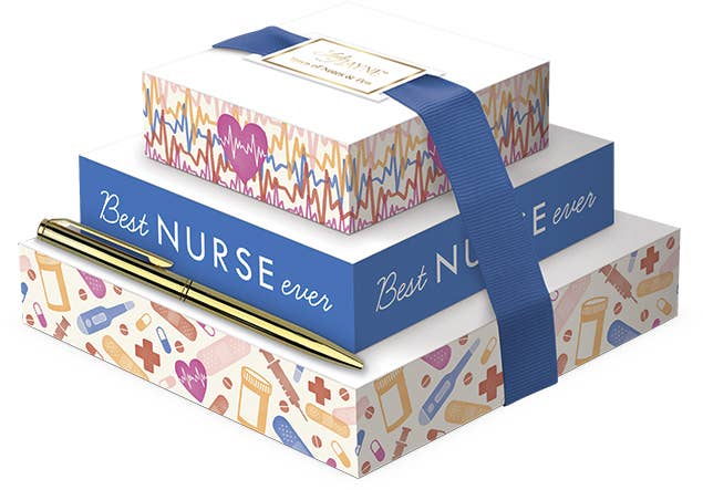 Tower of Notes with Pen - Nurse Icons