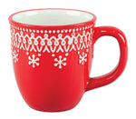 FESTIVE PRINT RED MUG