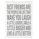 6x8 Wht Box Sign-Best Friends