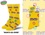 M&Ms All Over - Mens Crew Folded