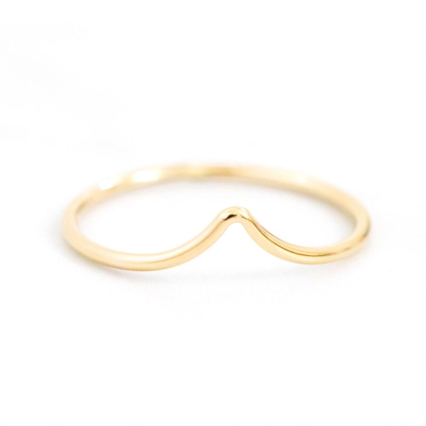 Chevron Stacking Ring - Waterproof, Hypoallergenic, Minimal
