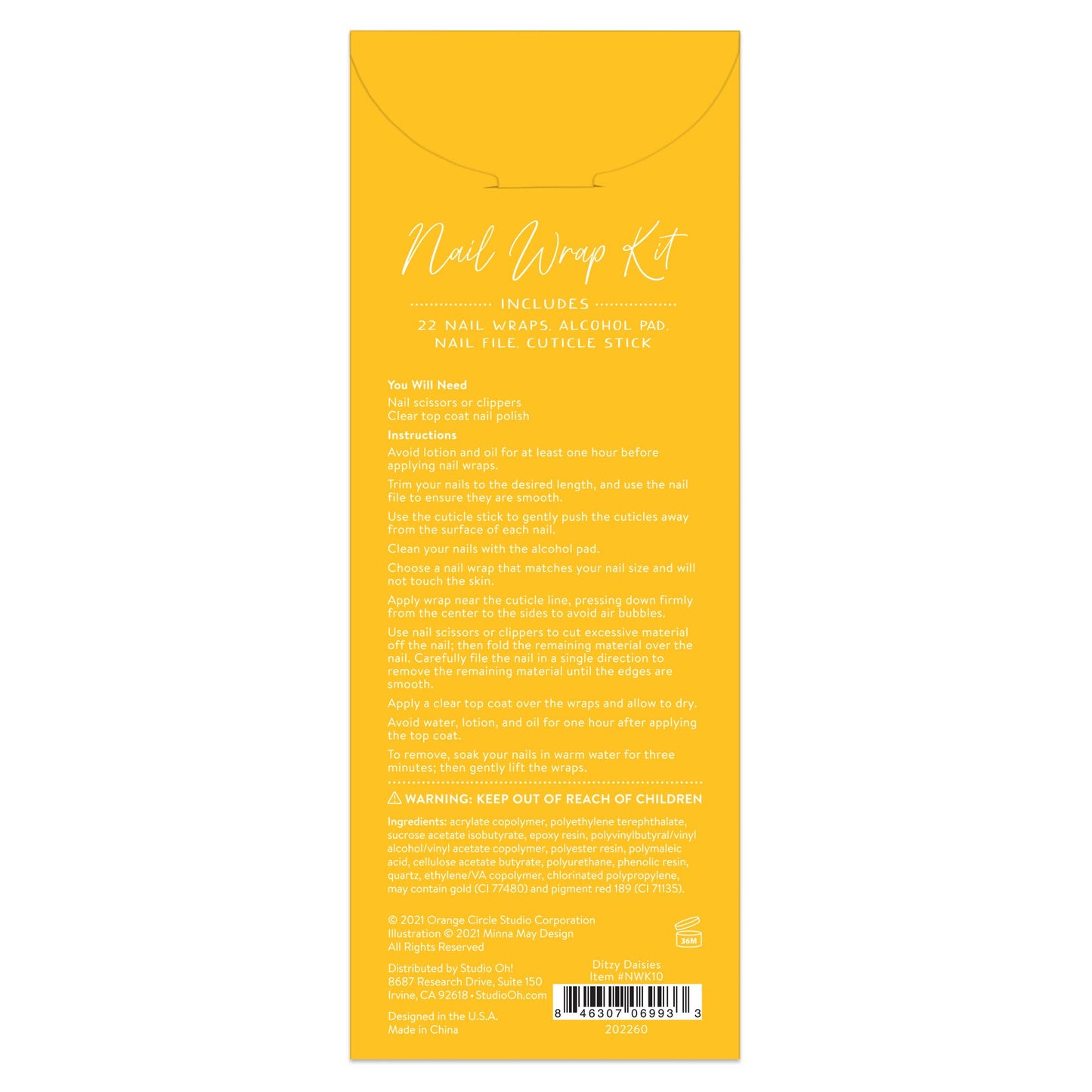 Ditzy Daisies Nail Wrap Kit