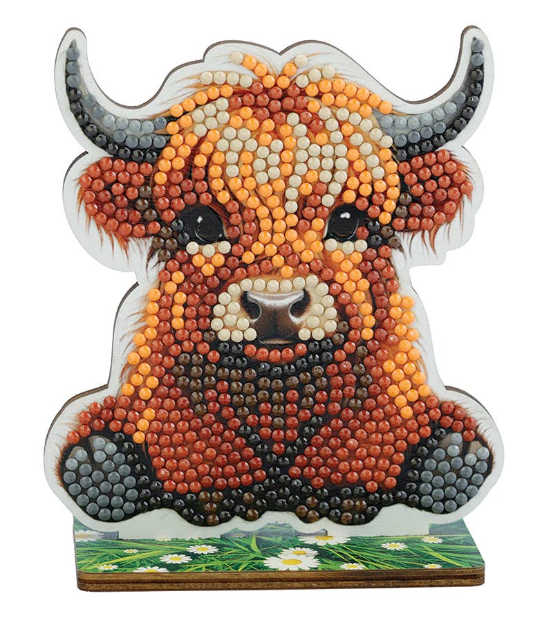 Highland Cow Diamond Painting Crystal Art Buddies (single)