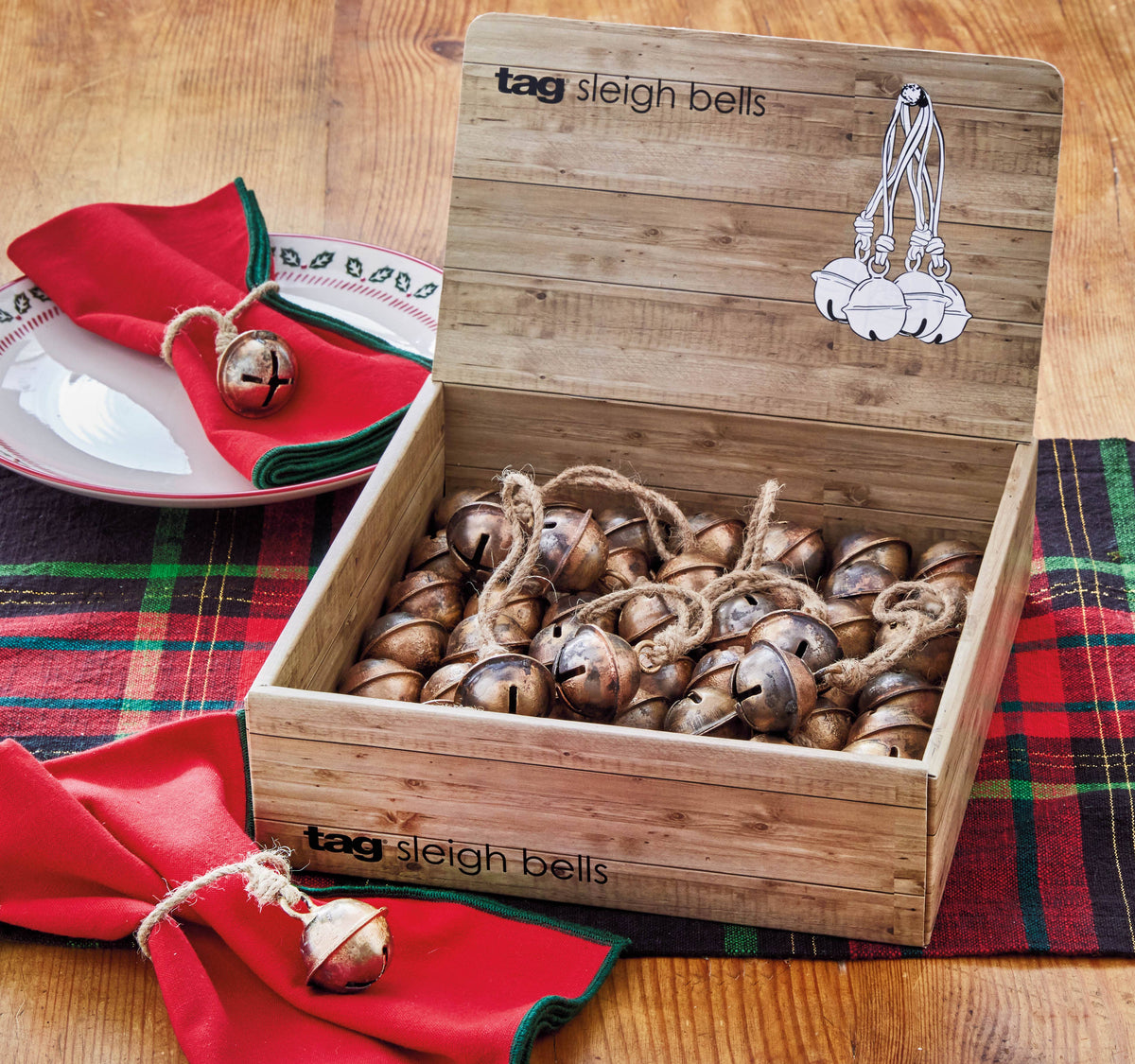 Christmas Mini Sleigh Hanging Bell Assortment
