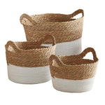 Short Cream Baskets Small