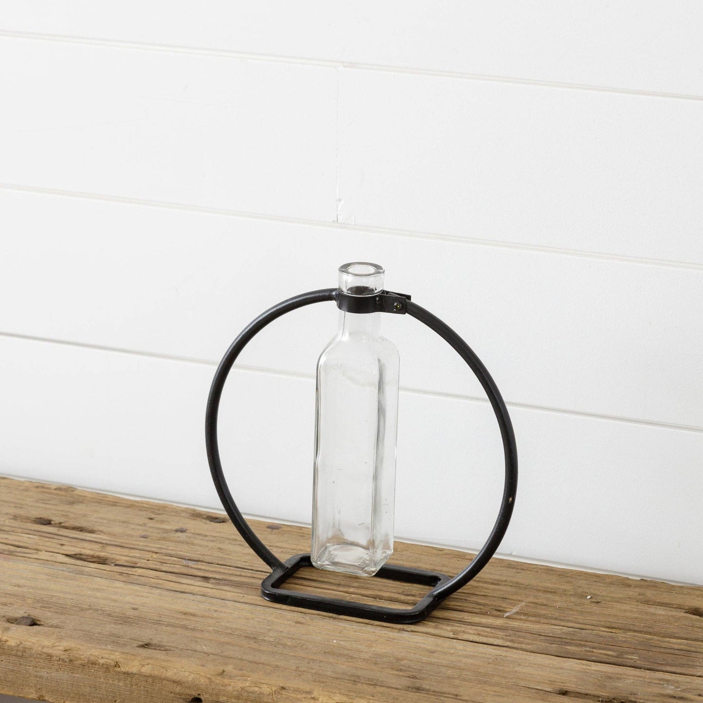 Stem Vase With Metal Stand, Lg (PC)