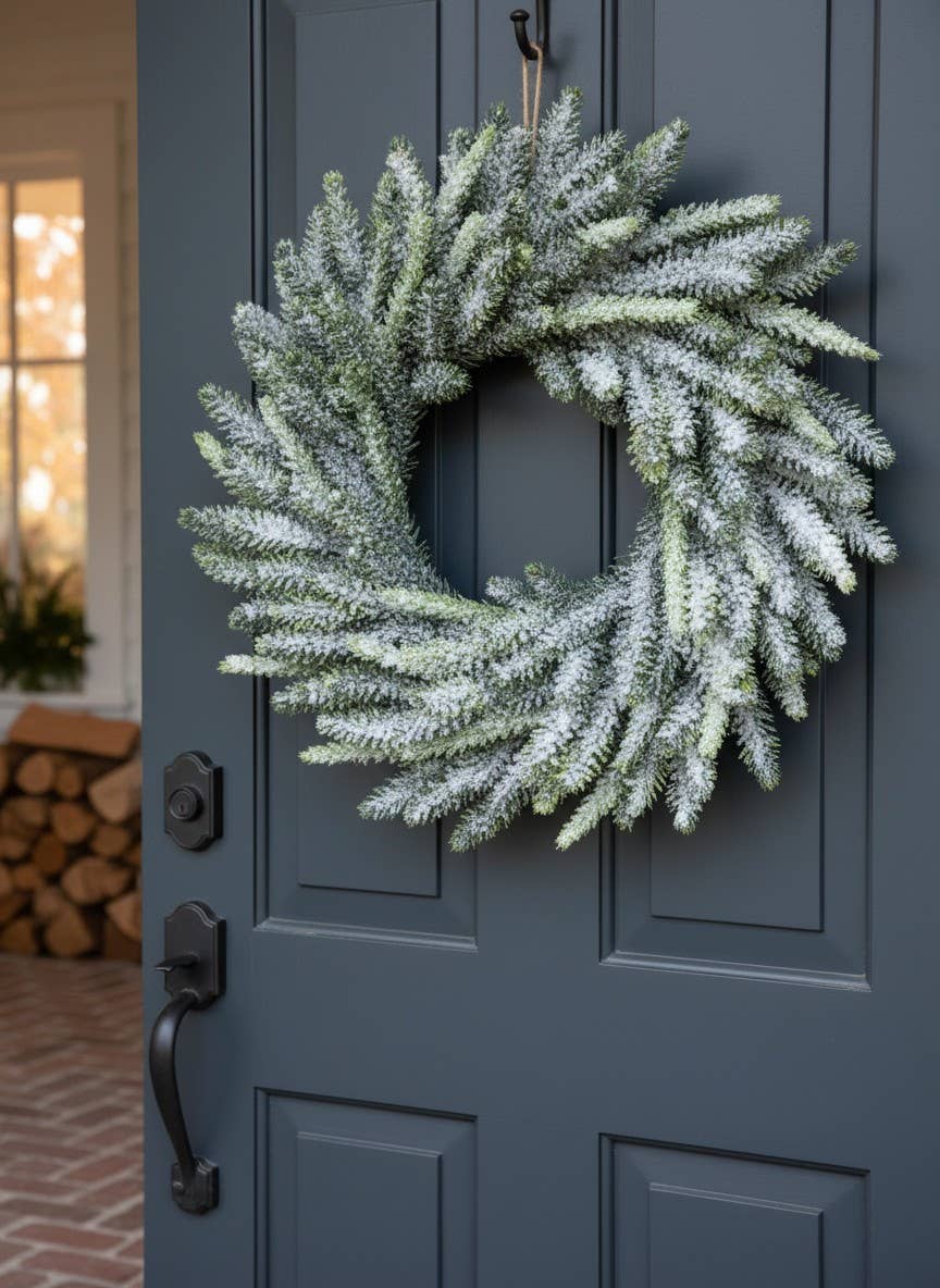 Icy Spruce 12in Wreath