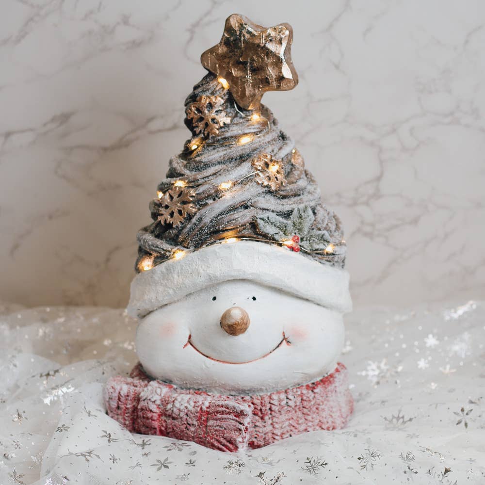 Star Snowman with LED Lights