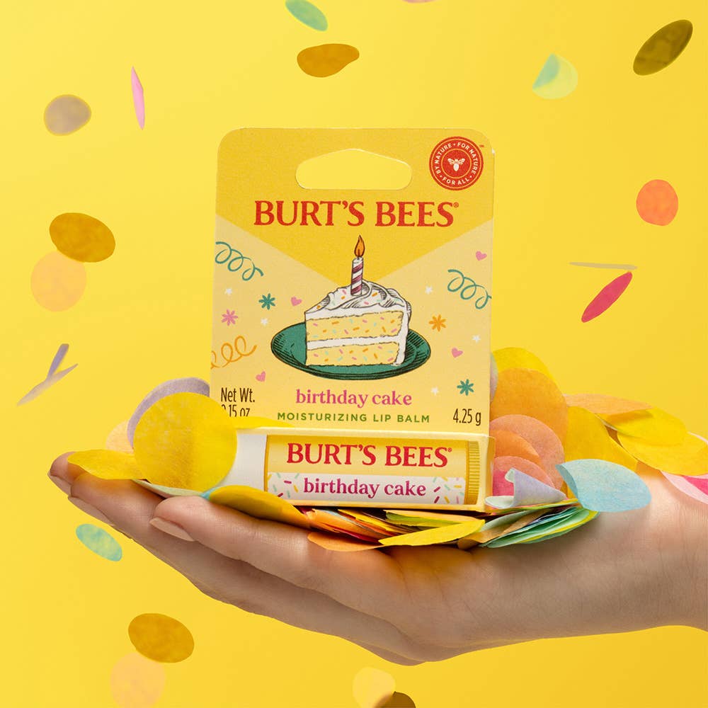 Birthday Cake Moisturizing Lip Balm With Beeswax Blister Box
