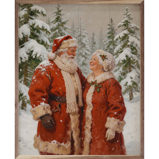 Santa And Mrs Claus In The White Pines
