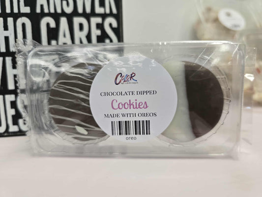 Chocolate Dipped Cookies - Made with Oreos