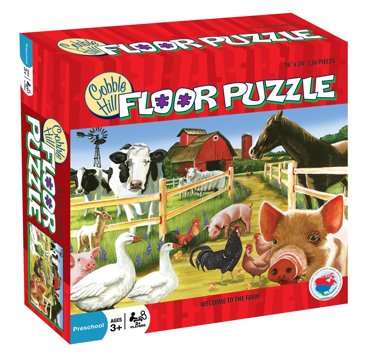 Welcome to the Farm 36pc floor puzzle