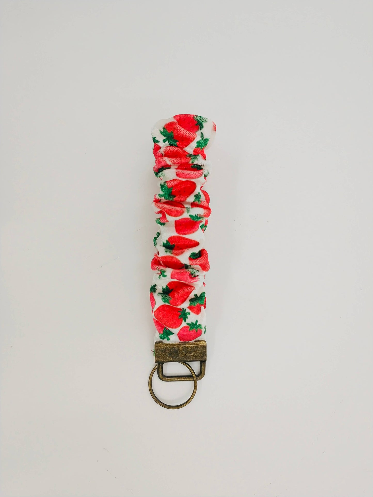 Strawberry 🍓 Scrunchie Keychain