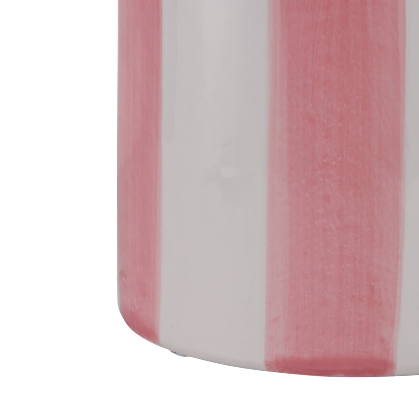 Pink Ceramic Striped Scallop, 6/8 in.