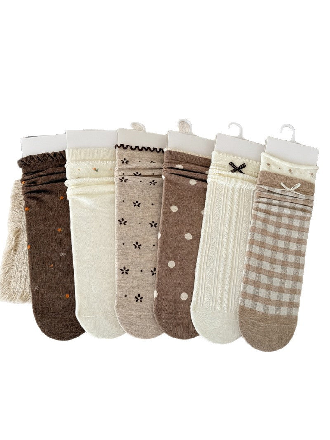 Rufia - Ruffled Edge Crew Socks