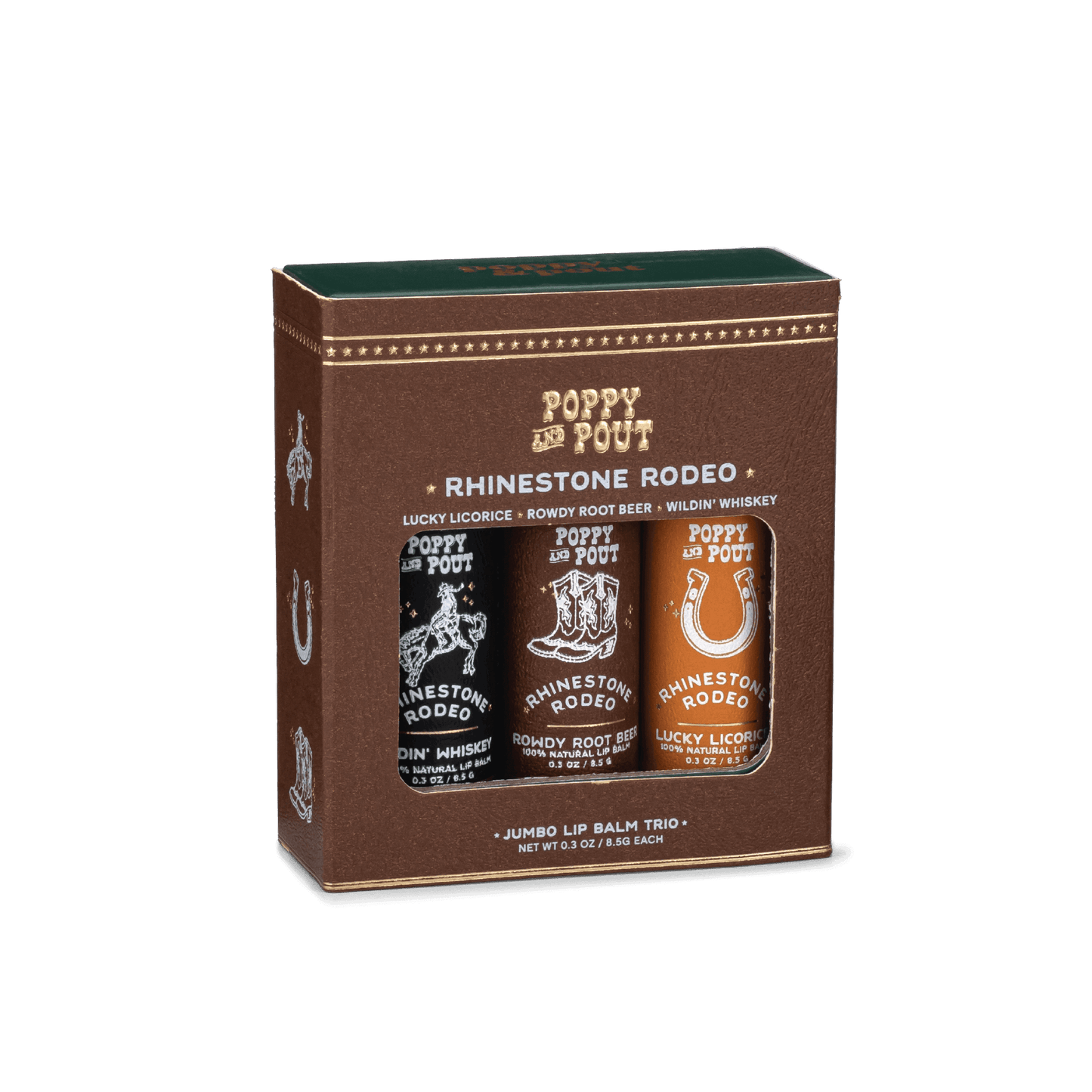 Gift Set, Lip Balm Trio, Rhinestone Rodeo