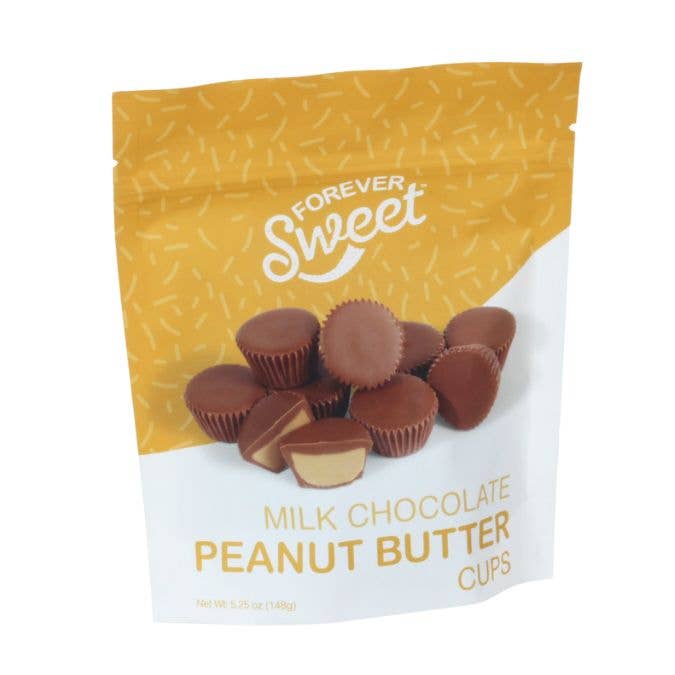 Forever Sweet Milk Peanut Butter Cups Pouch Bag, 5.25 oz