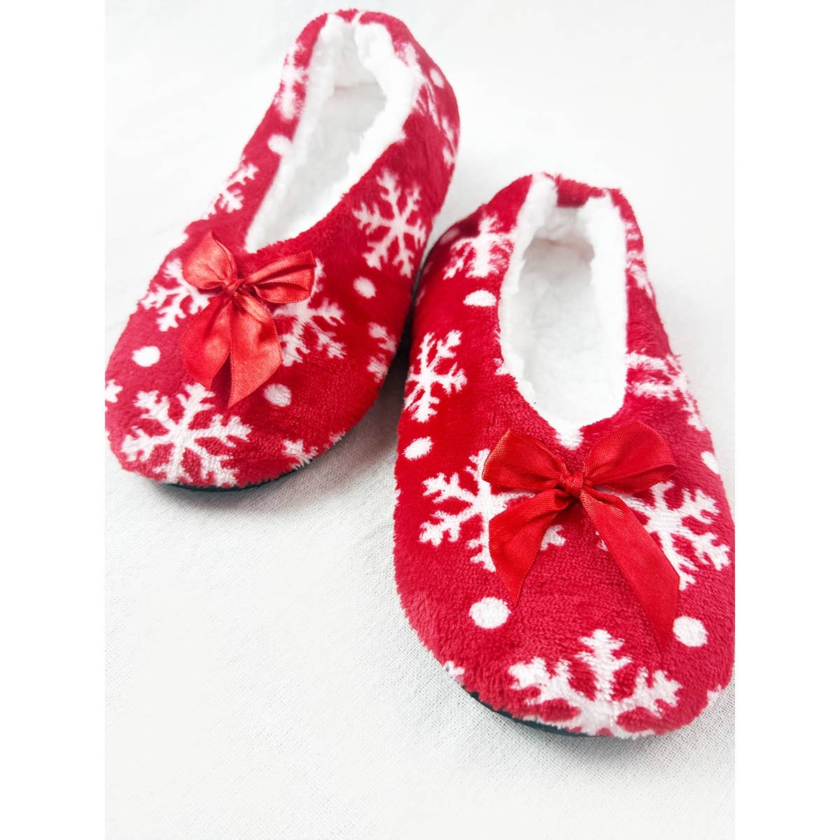 Adult Christmas Theme Fuzzy Slippers