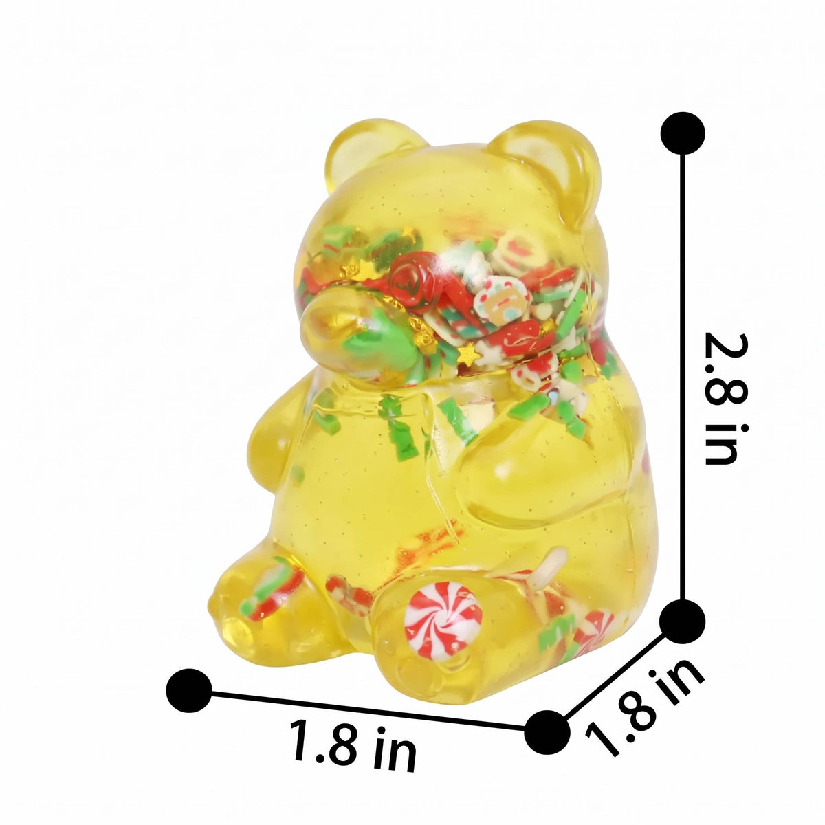 Christmas Gummy Bear Maltose Squishy Sensory Fidget Toy