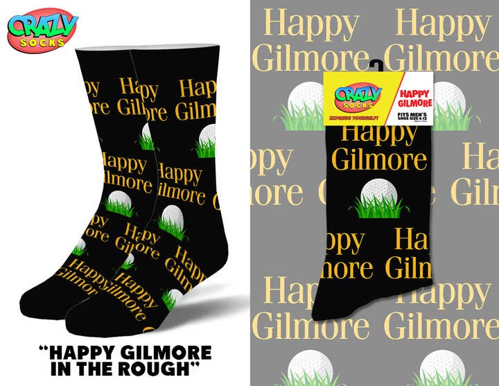 Happy Gilmore In The Rough - Mens Crew Folded