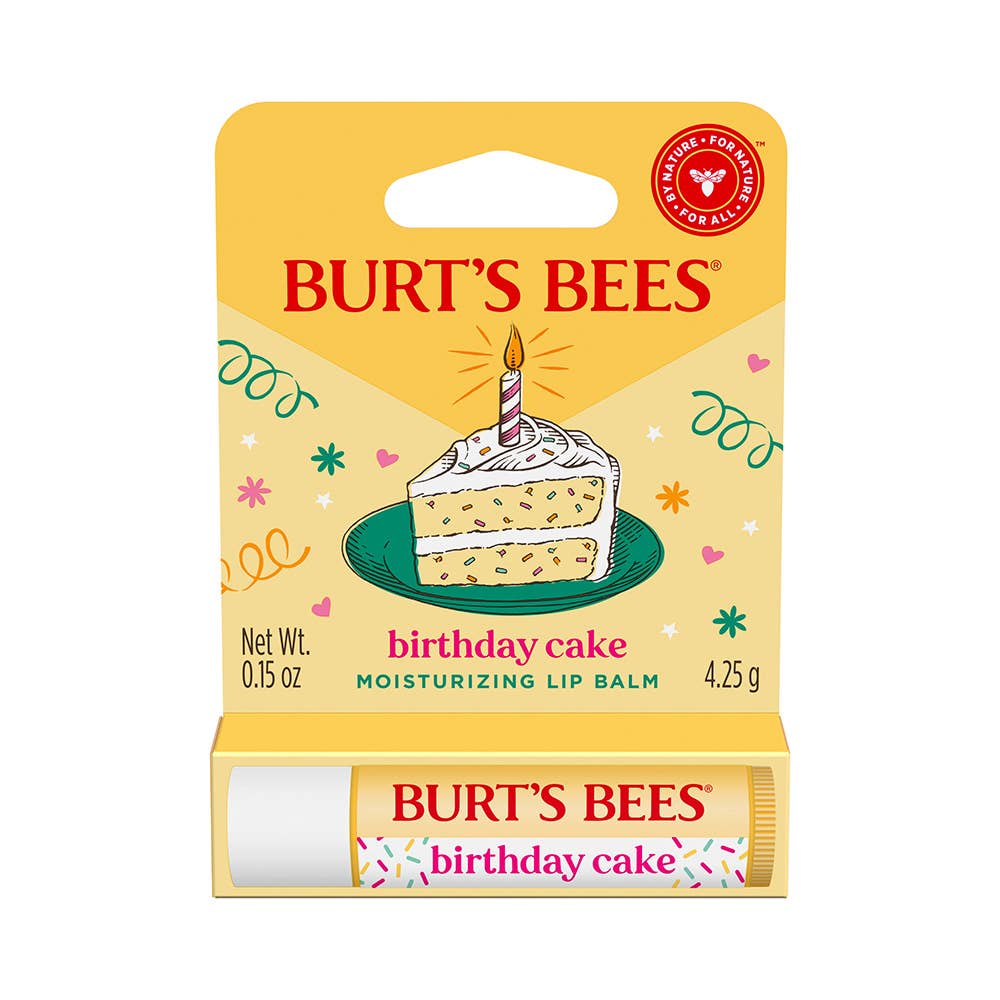 Birthday Cake Moisturizing Lip Balm With Beeswax Blister Box