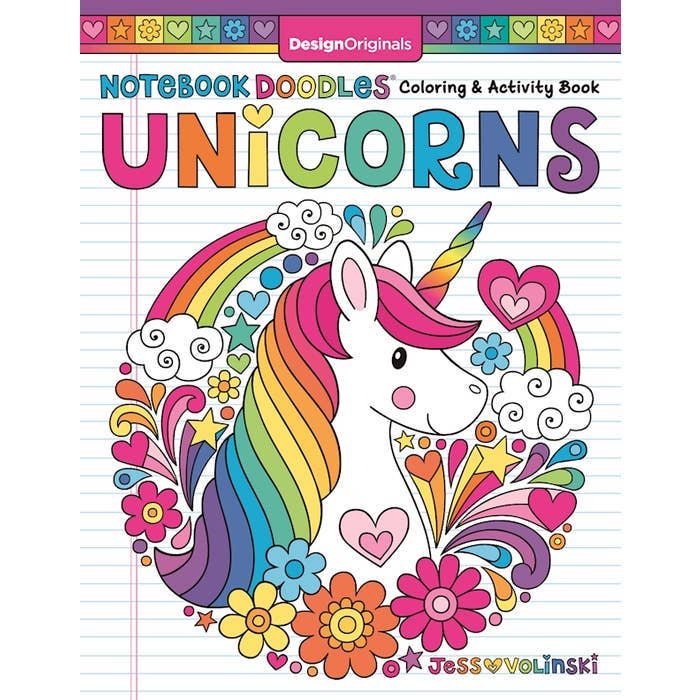 Coloring Book - Notebook Doodles Unicorns