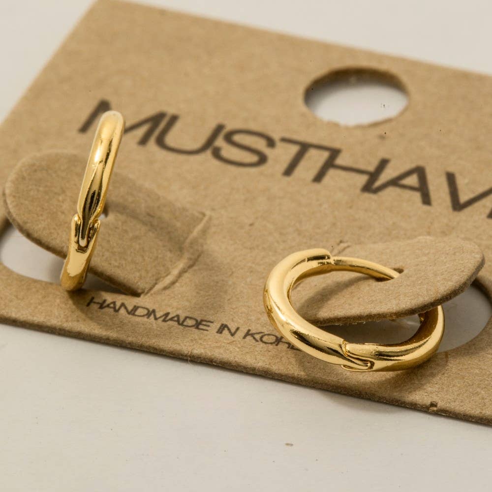 Minimalist Mini Huggie Earrings