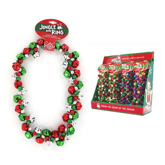 Jingle & Ring Sleigh Bell Stretch Necklace