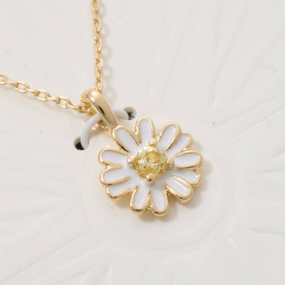 Assorted Mixed Cz Flower And Bow Pendant Necklace