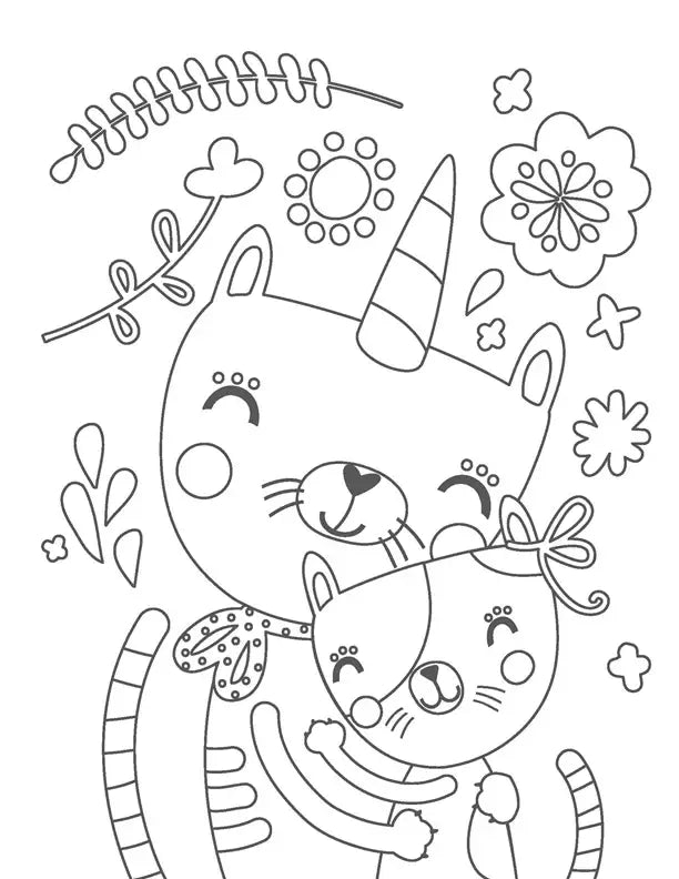 Coloring Book - Silly Caticorns