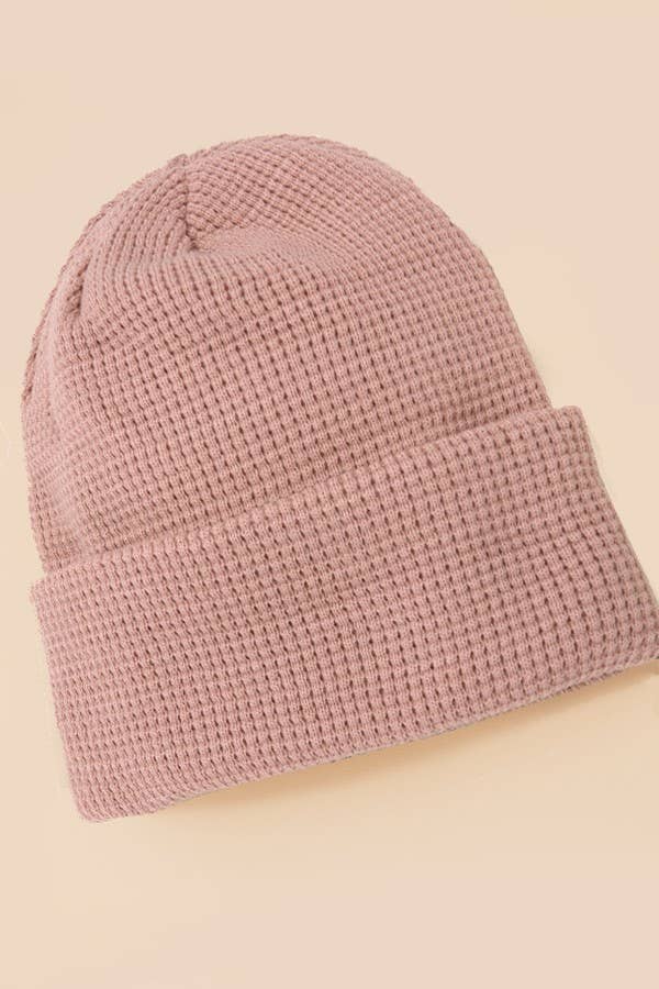 SOFT RIBBED KNIT BEANIES HAT | 40BN913