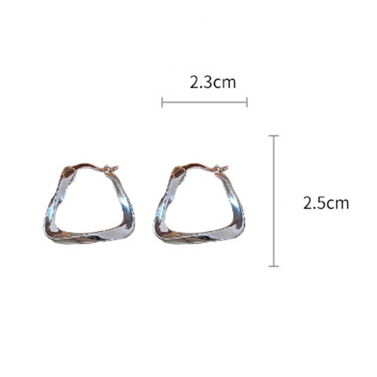 THREADED U-SHAPED SIMPLE AND FASHIONABLE EARRINGS_CWAJE2455