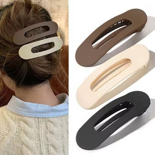 LARGE OVAL LAY DOWN FLAT HAIR CLAW CLIPS | 40H916