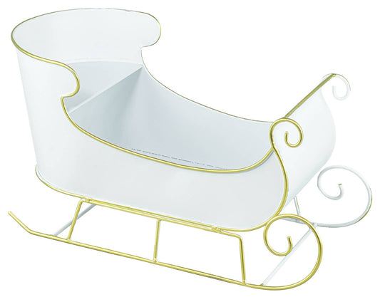 WHITE AND GOLD SLEIGH TABLETOP