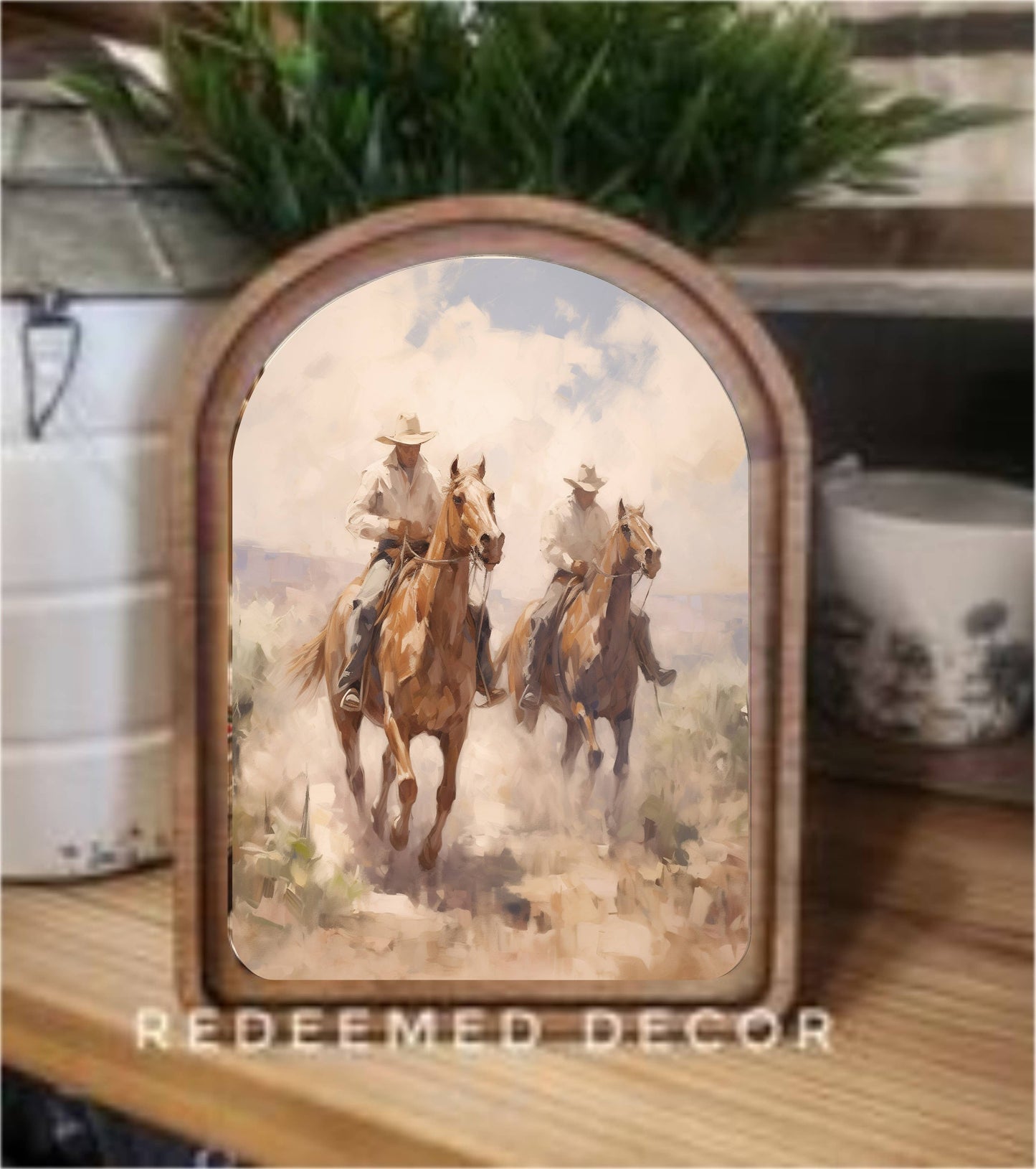 Arch Top Framed Art