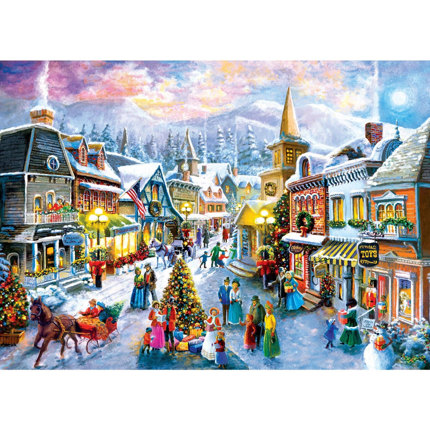 Season's Greetings - Victorian Holidays 1000 Piece Puzzle