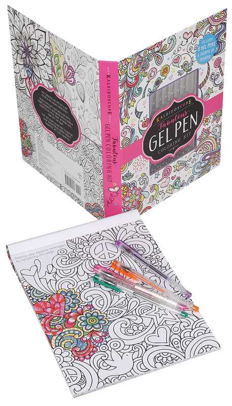 Kaleidoscope: Fabulous Gel Pen Coloring Kit by Editors of Silver Dolphin Books