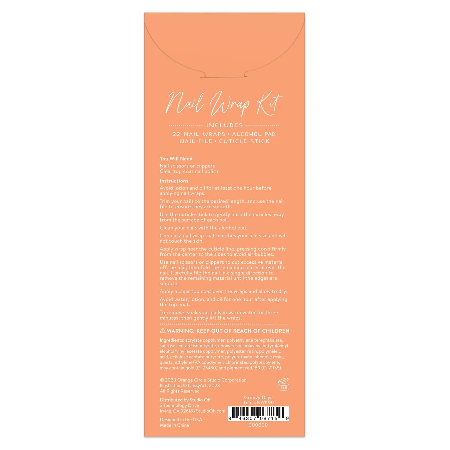 Groovy Days Mani Nail Wrap Kit