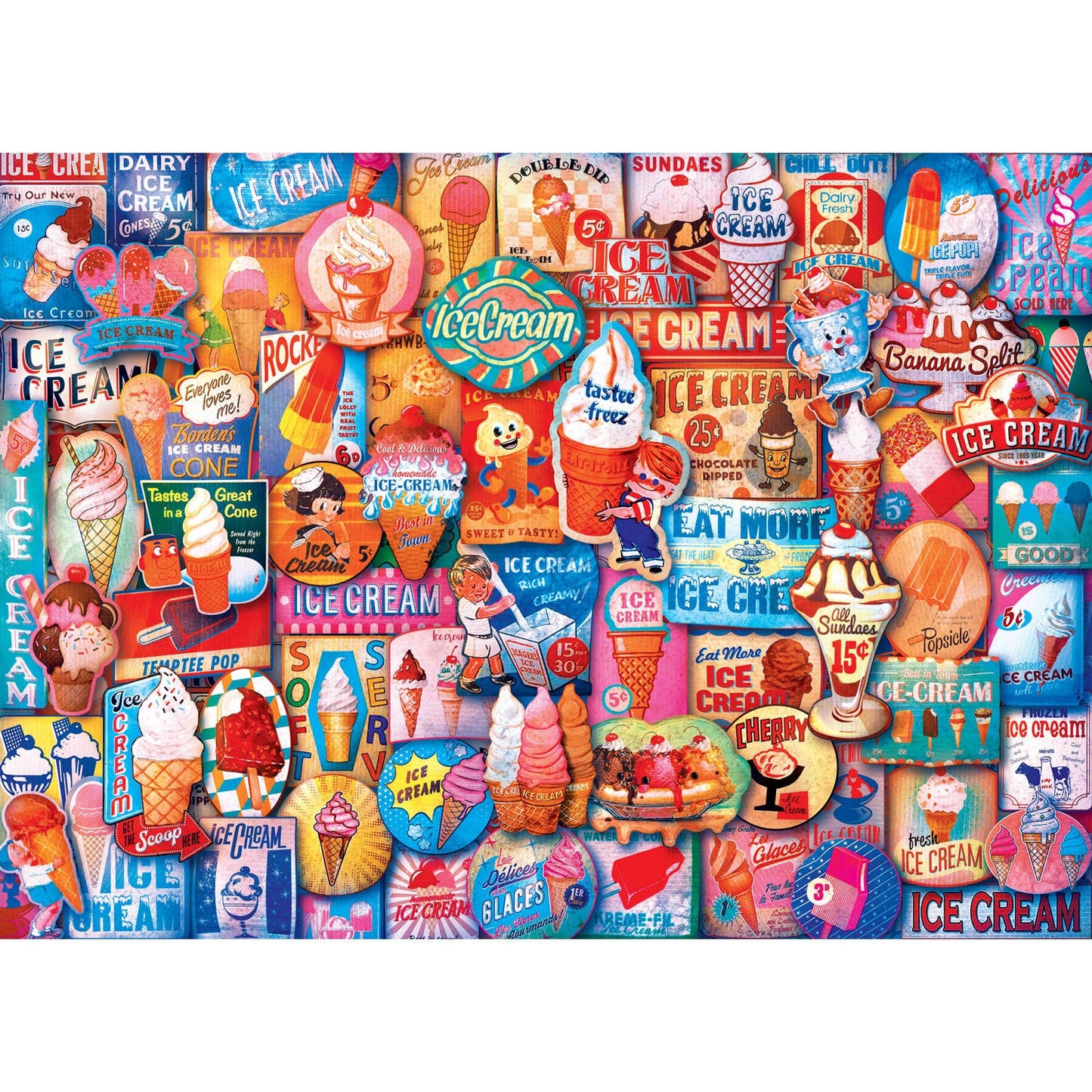 Flashbacks - Ice Cream Treats 1000 Piece Puzzle